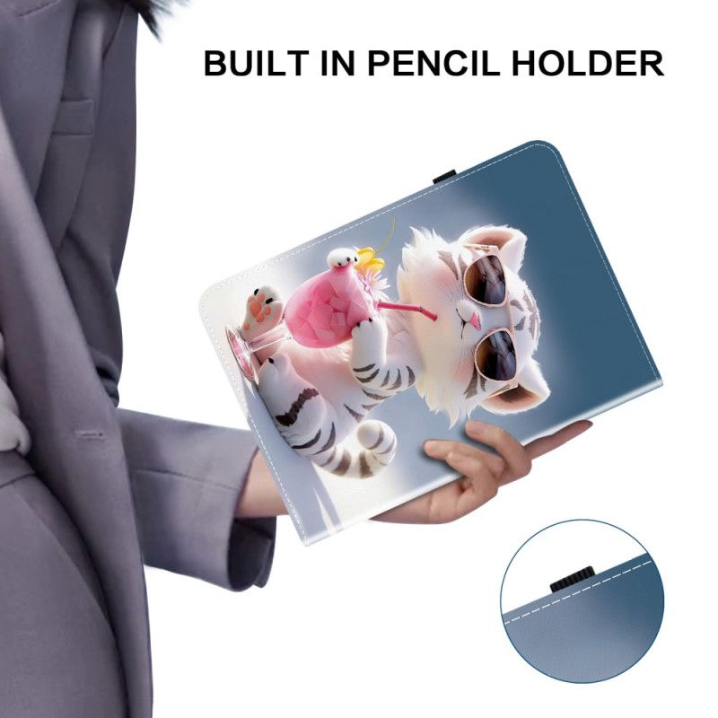 Etui Samsung Galaxy Tab S10 Plus Tigermønster