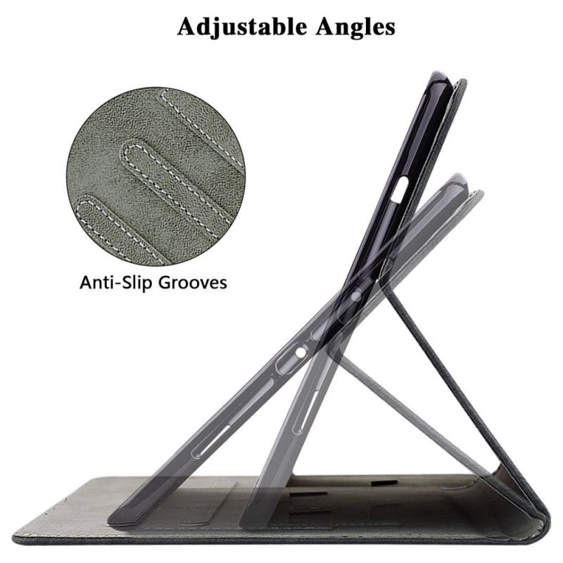 Flip Cover Samsung Galaxy Tab S10 Plus Lille Tiger Med Ruskindseffekt