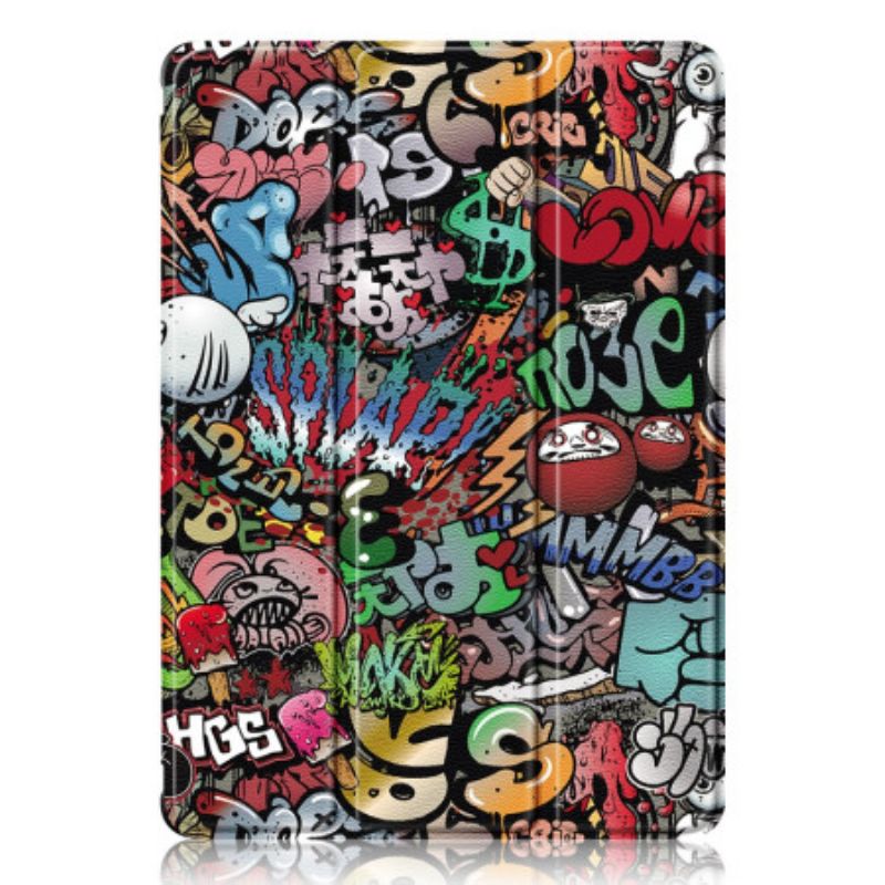 Samsung Galaxy Tab S10 Plus Graffiti Transparent Bagside