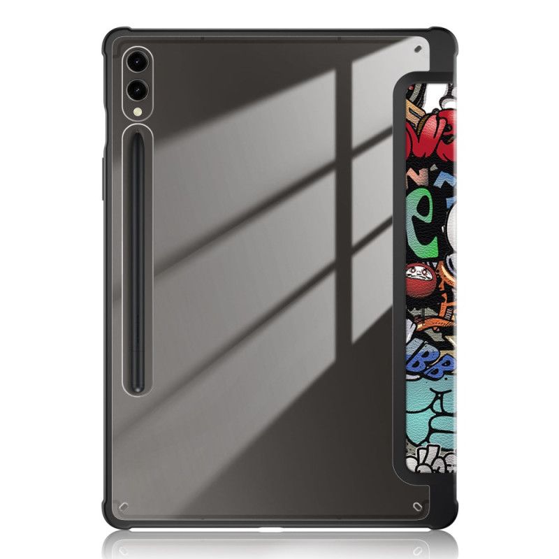 Samsung Galaxy Tab S10 Plus Graffiti Transparent Bagside
