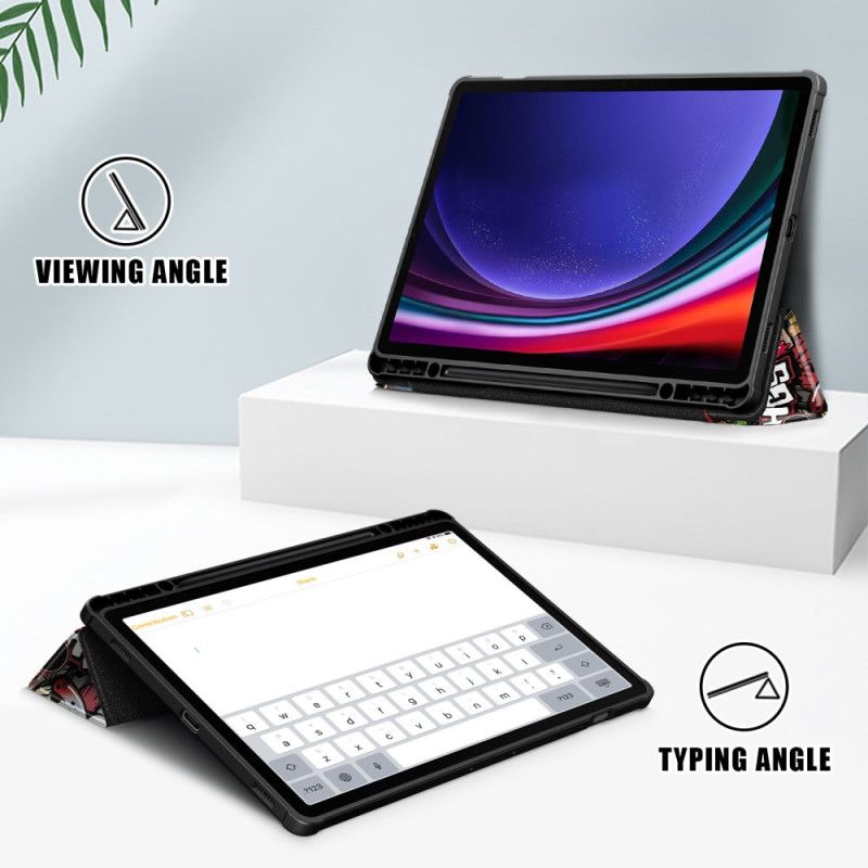 Samsung Galaxy Tab S10 Plus Graffiti Transparent Bagside