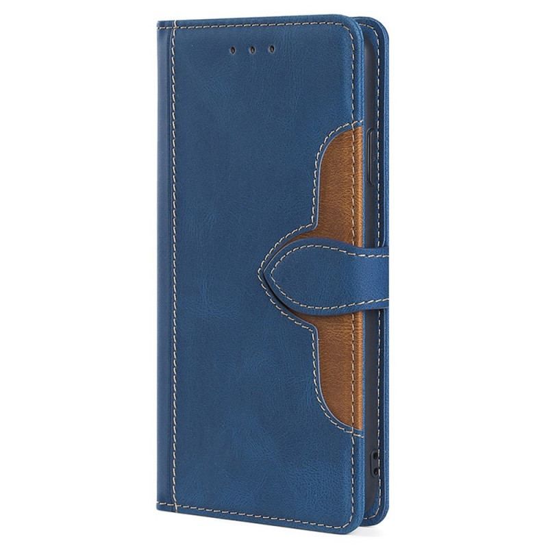 Flip Cover OnePlus 10T 5G Imiteret Læder Bicolor Stilfuld