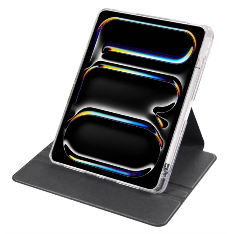 Case iPad Pro 13 (2025) Telefon Etui Roterende Stativ Og Aftagelig Gennemsigtig Bagside
