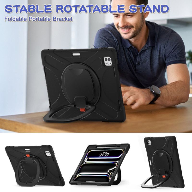 Cover iPad Pro 13 (2025) Drejestativ Og Håndtag