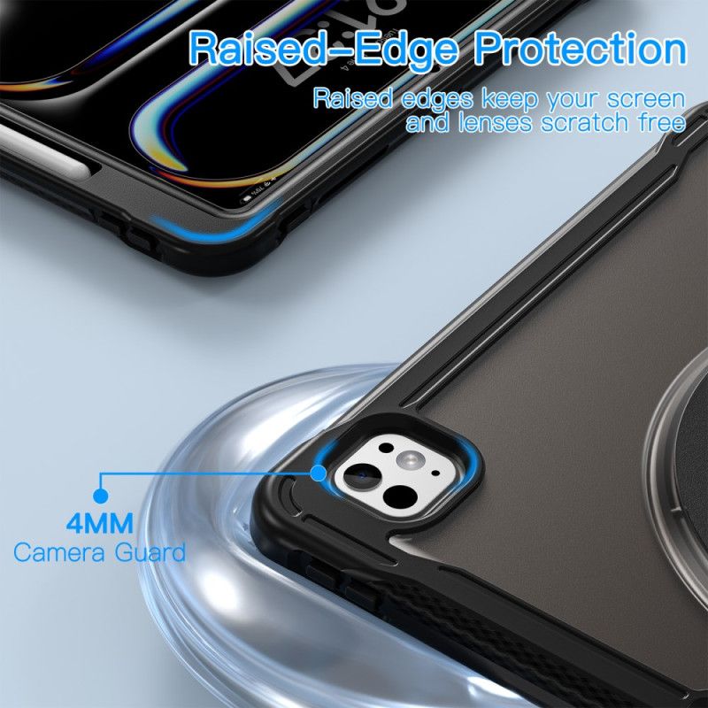 Cover iPad Pro 13 (2025) Gennemsigtig Med Stativ