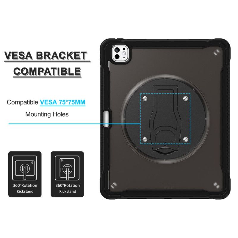 Cover iPad Pro 13 (2025) Gennemsigtig Med Stativ