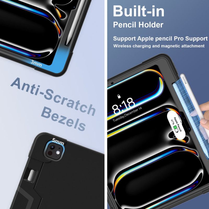 Cover iPad Pro 13 (2025) Integreret Stativ Og Stylusholder