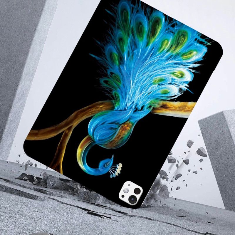 Cover iPad Pro 13 (2025) Påfugledesign