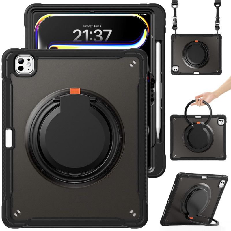 Cover iPad Pro 13 (2025) Roterende Stativ Og Skulderrem