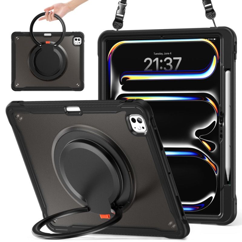 Cover iPad Pro 13 (2025) Roterende Stativ Og Skulderrem