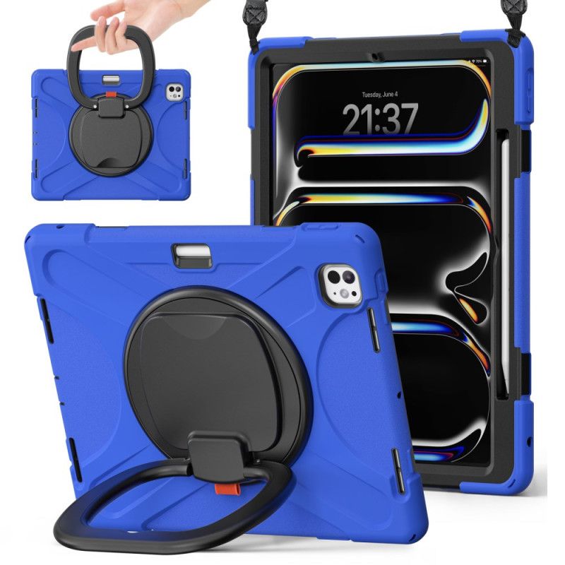 Cover iPad Pro 13 (2025) Telefon Etui Ringholder Og Justerbar Skulderrem