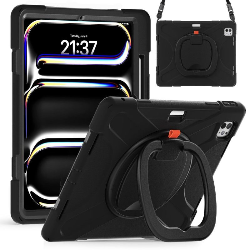 Cover iPad Pro 13 (2025) Telefon Etui Ringholder Og Justerbar Skulderrem