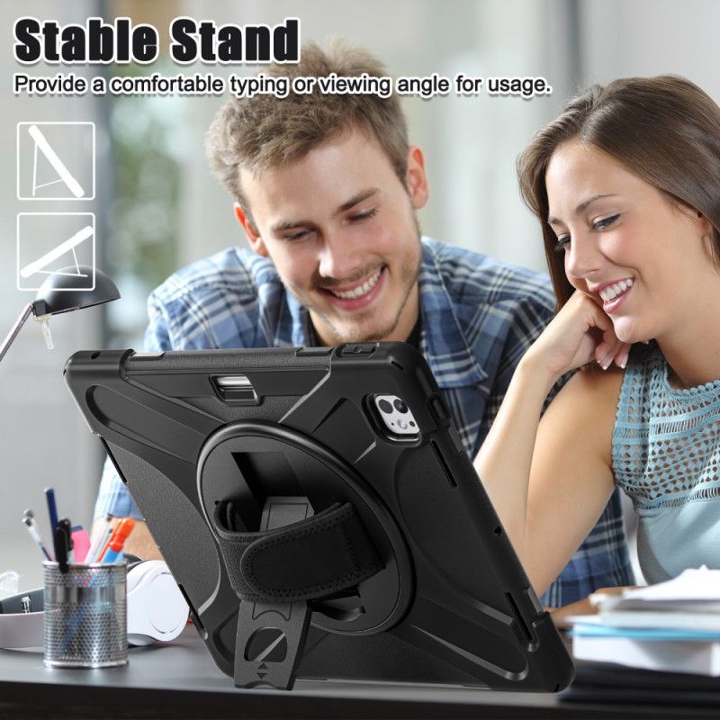 Cover iPad Pro 13 (2025) Telefon Etui Stylusholder Og Skulderrem