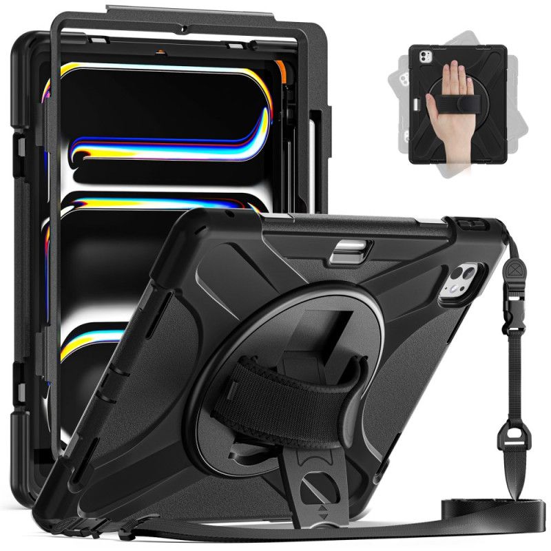 Cover iPad Pro 13 (2025) Telefon Etui Stylusholder Og Skulderrem