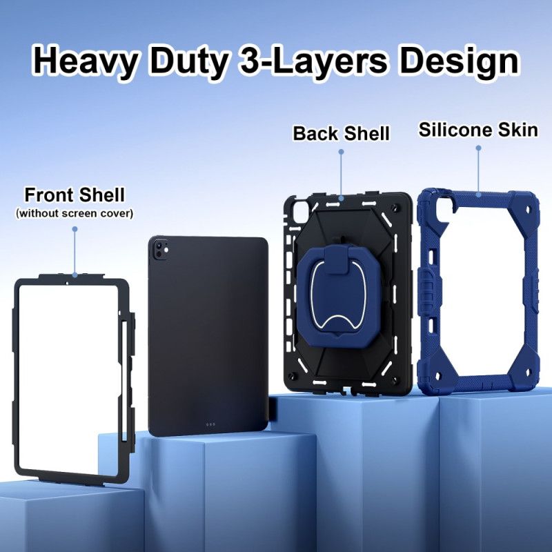 Cover iPad Pro 13 (2025) Tofarvet Stativ Og Skulderrem