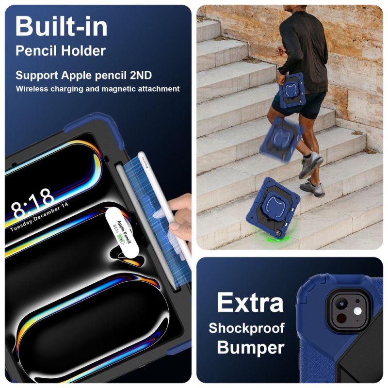 Cover iPad Pro 13 (2025) Tofarvet Stativ Og Skulderrem