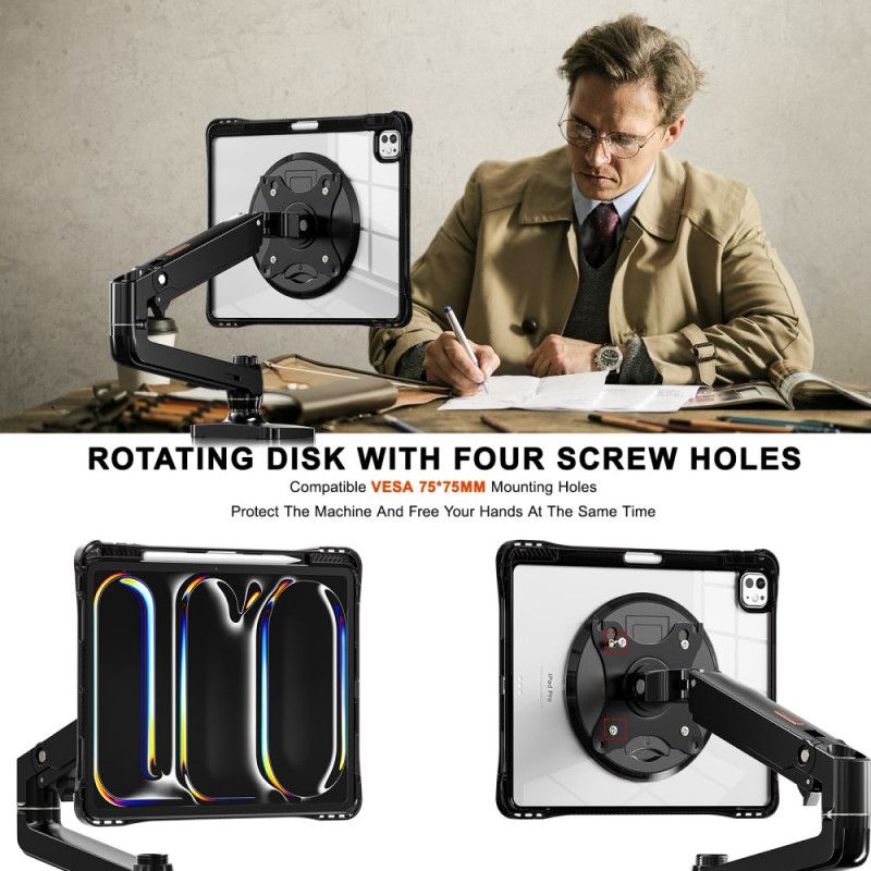 Cover iPad Pro 13 (2025) Transparent Med Stativ