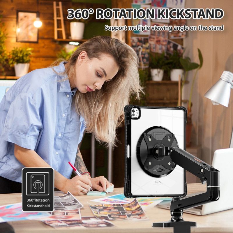 Cover iPad Pro 13 (2025) Transparent Med Stativ