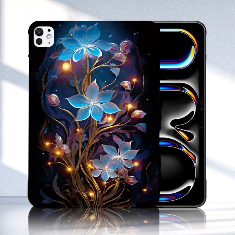 Cover Til iPad Pro 13 (2025) Oplyste Blomster