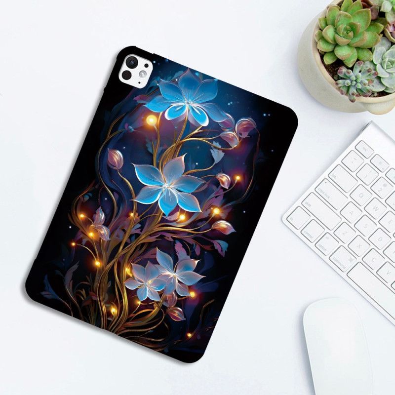Cover Til iPad Pro 13 (2025) Oplyste Blomster