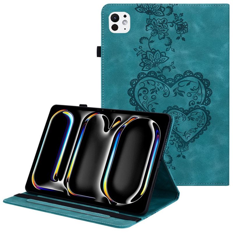 Etui iPad Pro 13 (2025) Hjerteagtig Ruskindseffekt