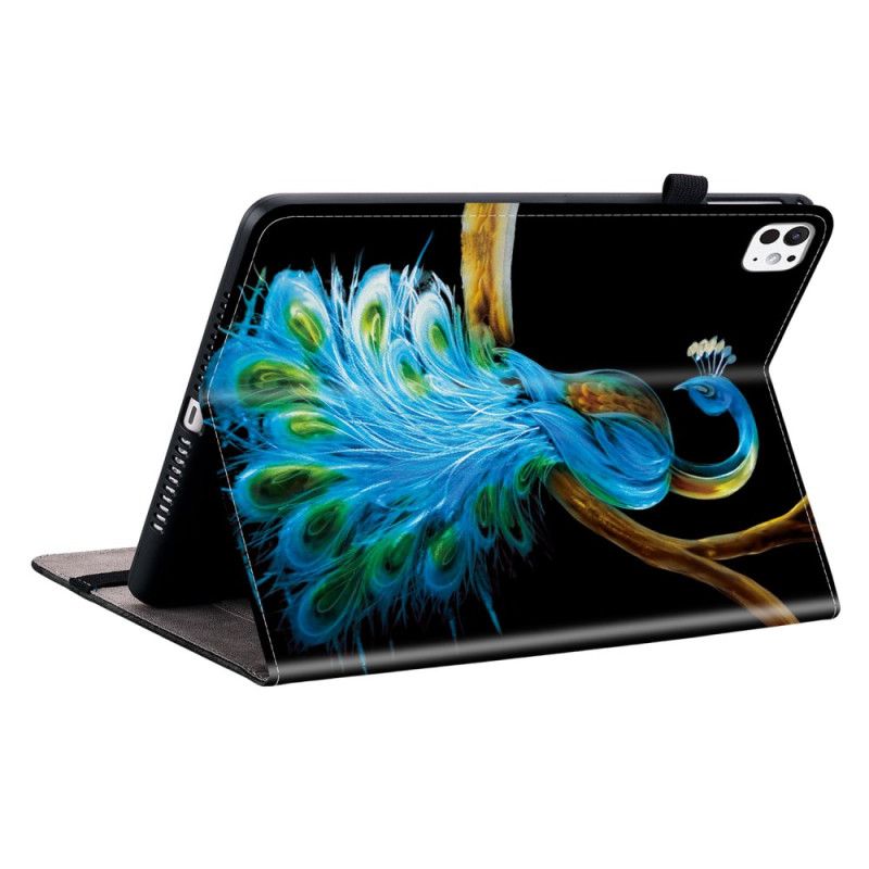 Etui iPad Pro 13 (2025) Påfuglemønster