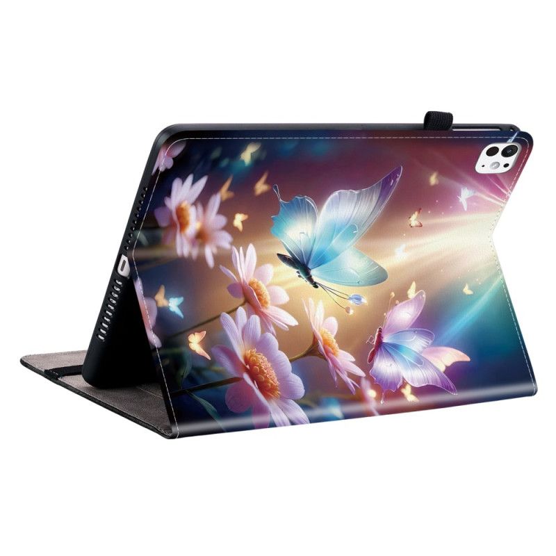 Etui Til iPad Pro 13 (2025) Glødende Sommerfugle