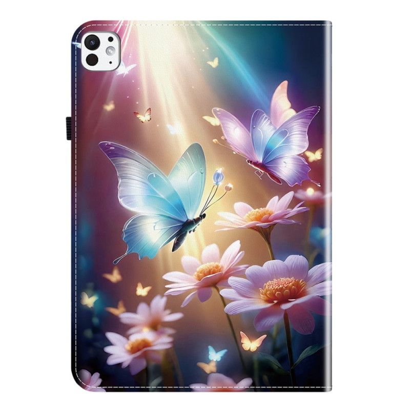 Etui Til iPad Pro 13 (2025) Glødende Sommerfugle