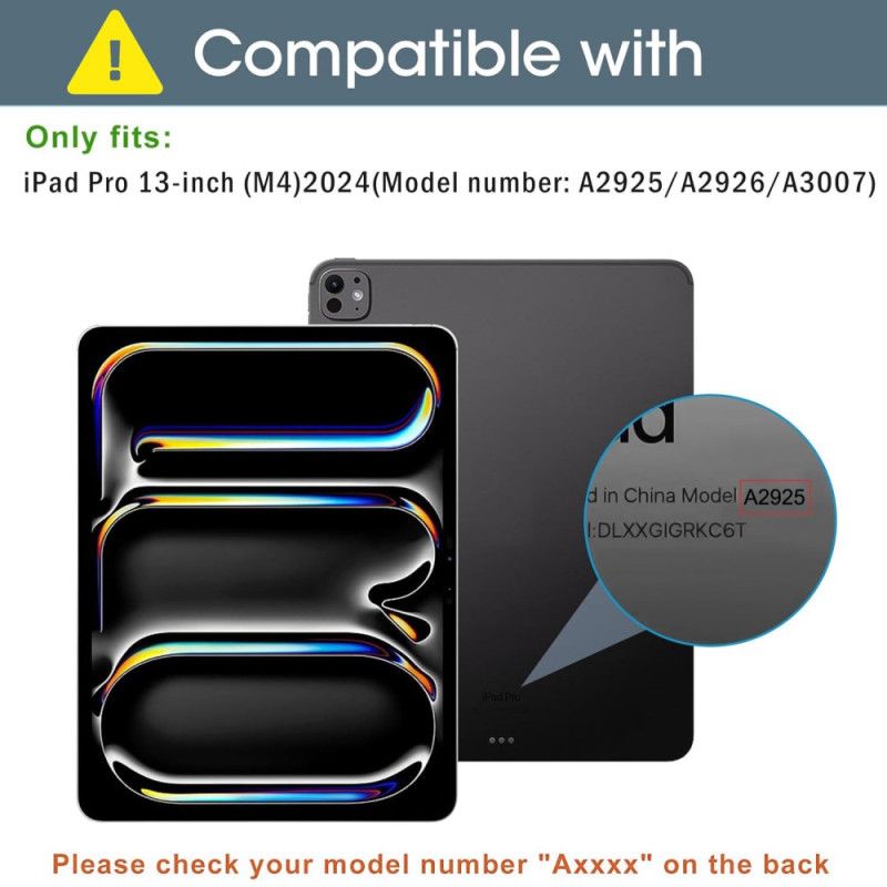 iPad Pro 13 (2025) Aftageligt Magnetisk Design