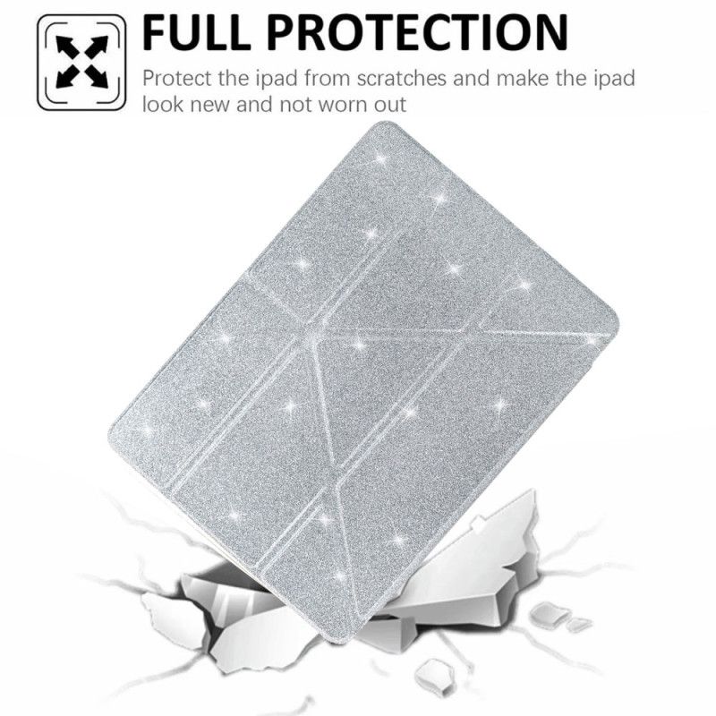 iPad Pro 13 (2025) Y-fold Med Pailletter Støtte