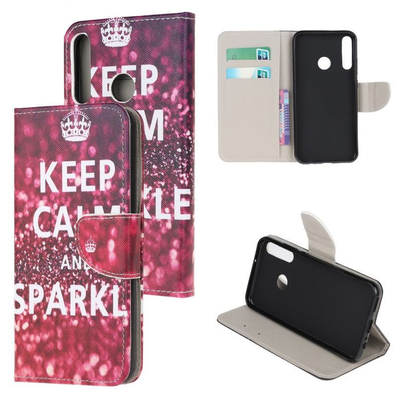 Flip Cover Huawei Y6p Mobilcover Hold Roen Og Gnisten