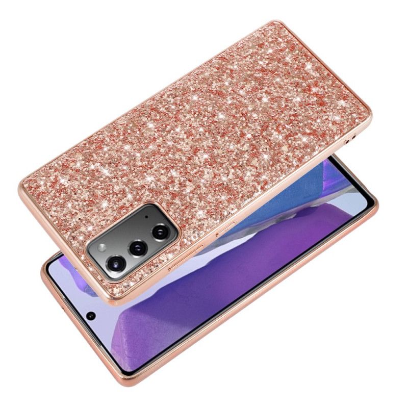 Cover for Samsung Galaxy Note 20 Sort Jeg Er Glitter