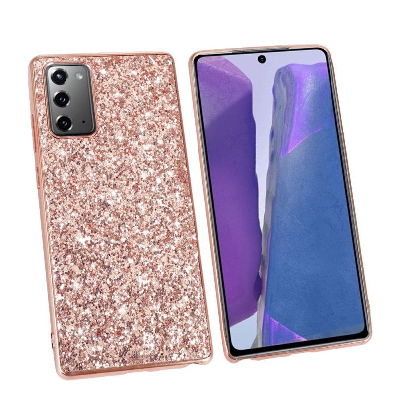 Cover for Samsung Galaxy Note 20 Sort Jeg Er Glitter