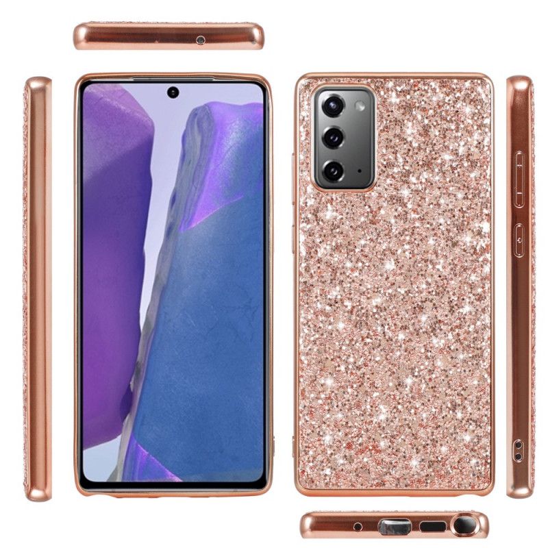 Cover for Samsung Galaxy Note 20 Sort Jeg Er Glitter