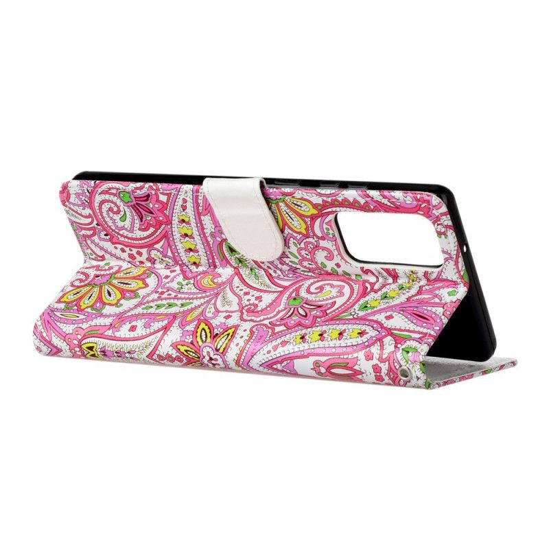 Flip Cover Læder Samsung Galaxy Note 20 Blomstermønstre Beskyttelse