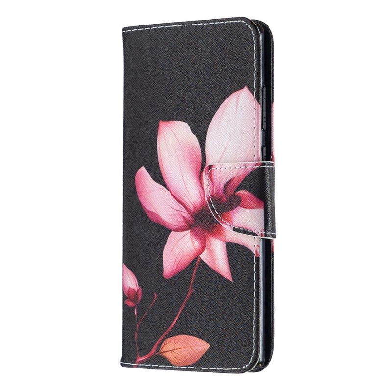 Flip Cover Læder Samsung Galaxy Note 20 Lyserød Blomst