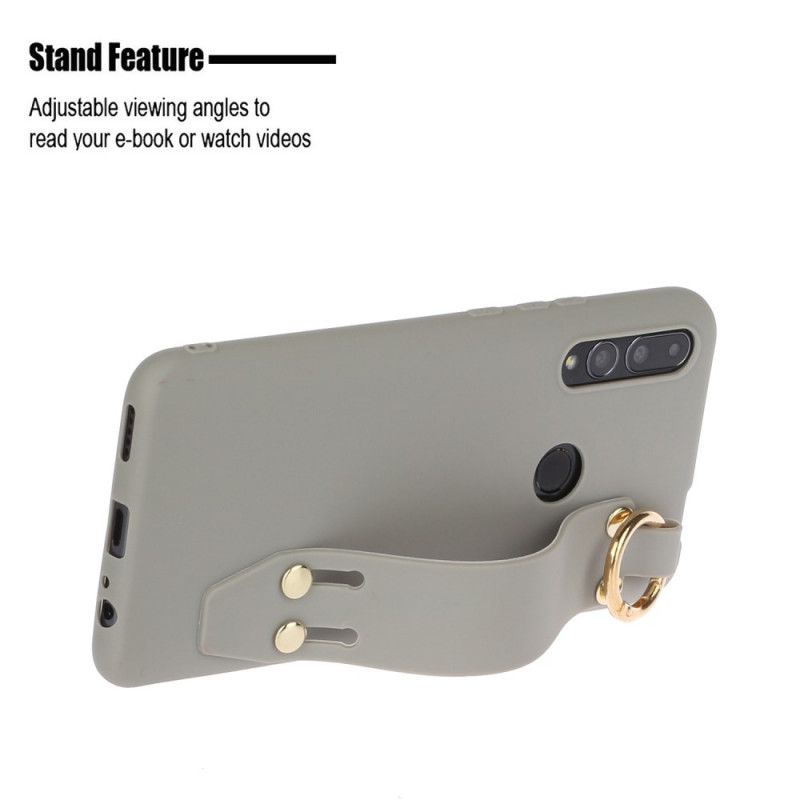 Cover Huawei P Smart Z Grå Silikone Med Støttebælte