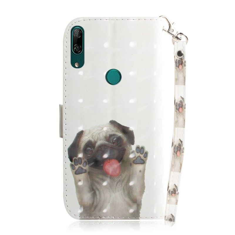 Flip Cover Læder for Huawei P Smart Z Elsker Min Hund Med Rem