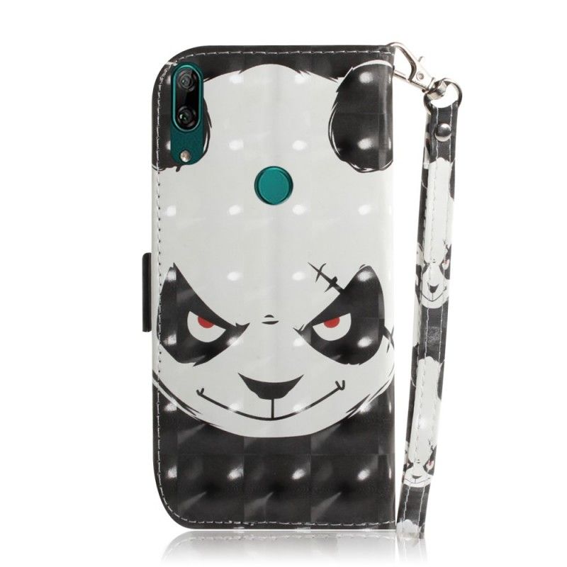 Flip Cover Læder Huawei P Smart Z Vred Panda Med Rem Original