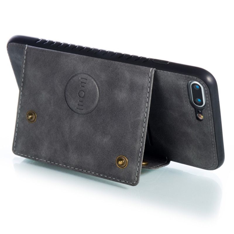 Cover for iPhone 7 Plus / 8 Plus Sort Snap Tegnebog
