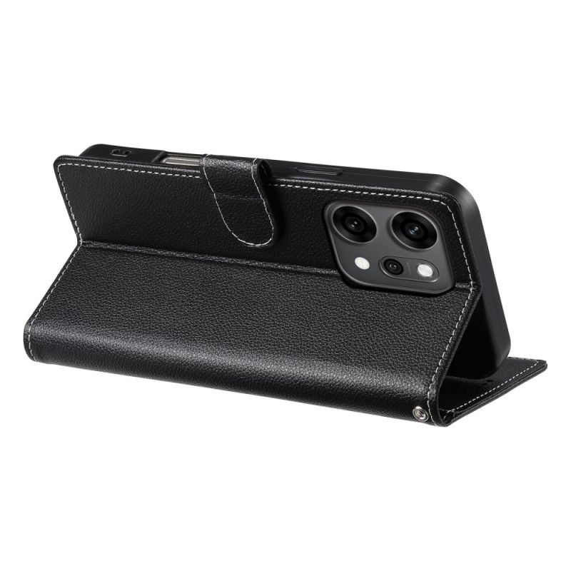 Flip Cover Oppo Reno 14 Pro 5g Almindeligt Læder