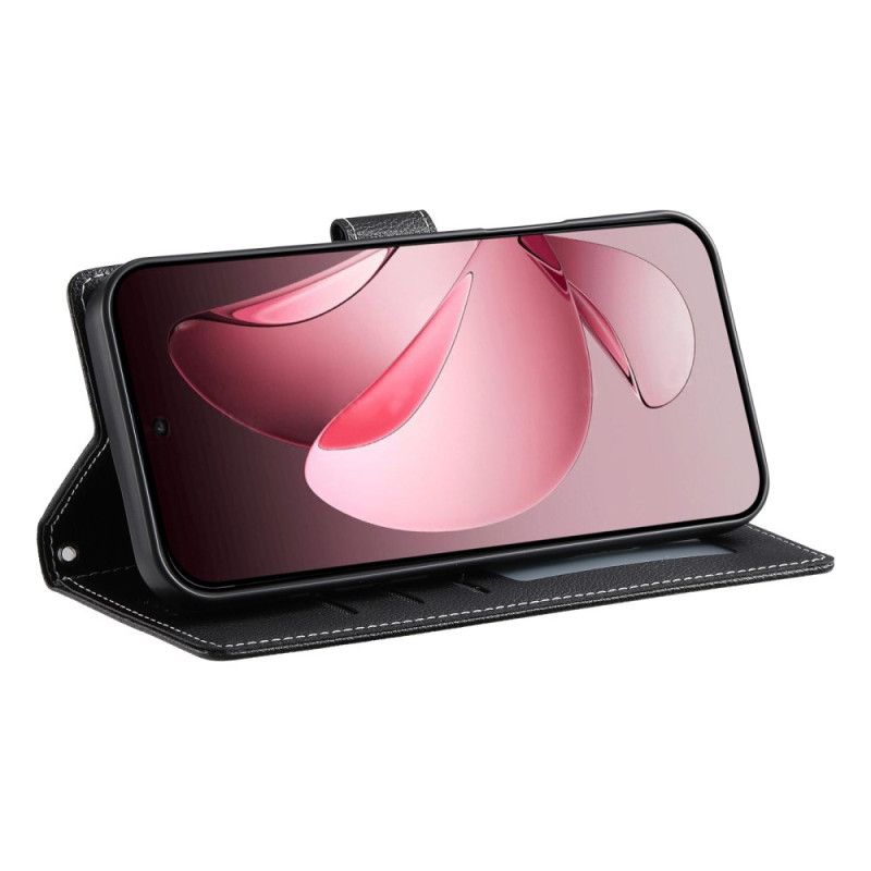 Flip Cover Oppo Reno 14 Pro 5g Almindeligt Læder