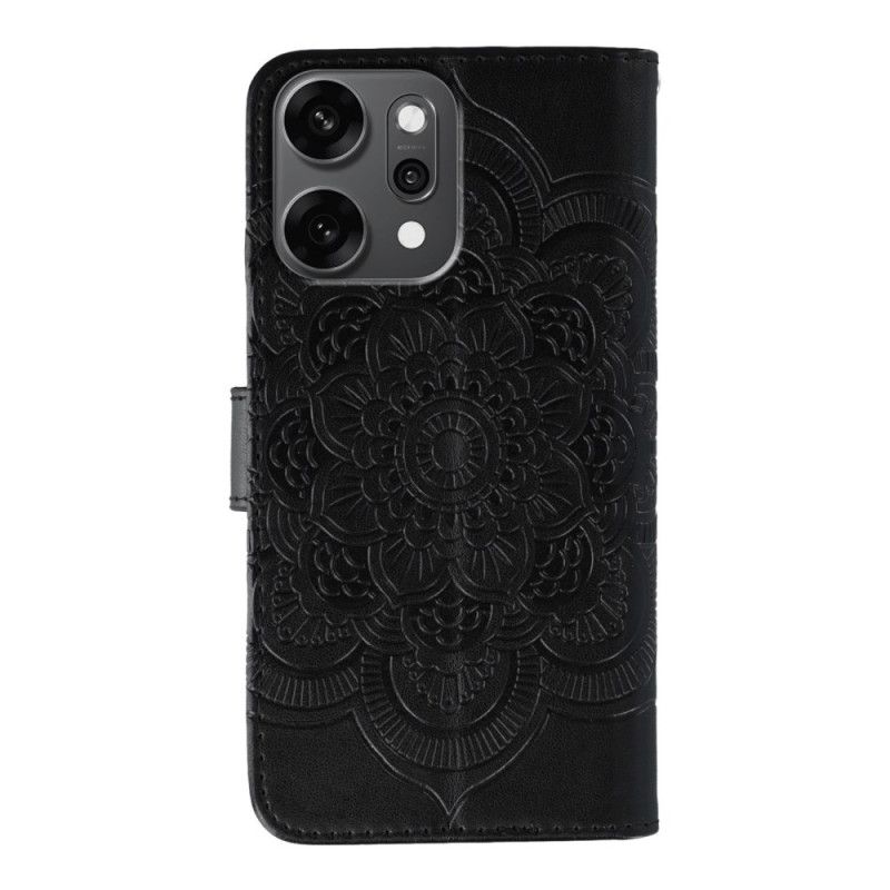 Flip Cover Oppo Reno 14 Pro 5g Mandala Og Rhinsten