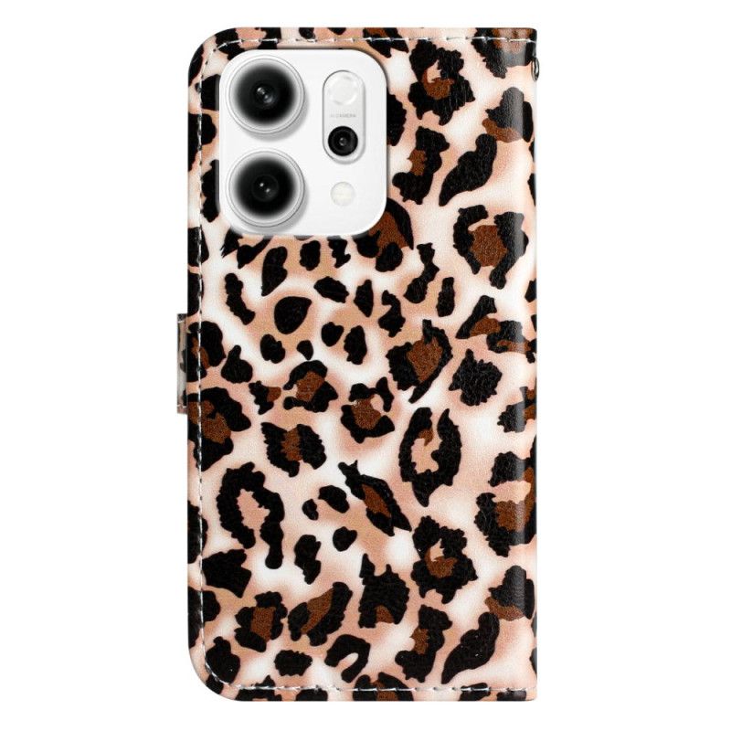 Flip Cover Til Oppo Reno 14 Pro 5g Leopardmønster