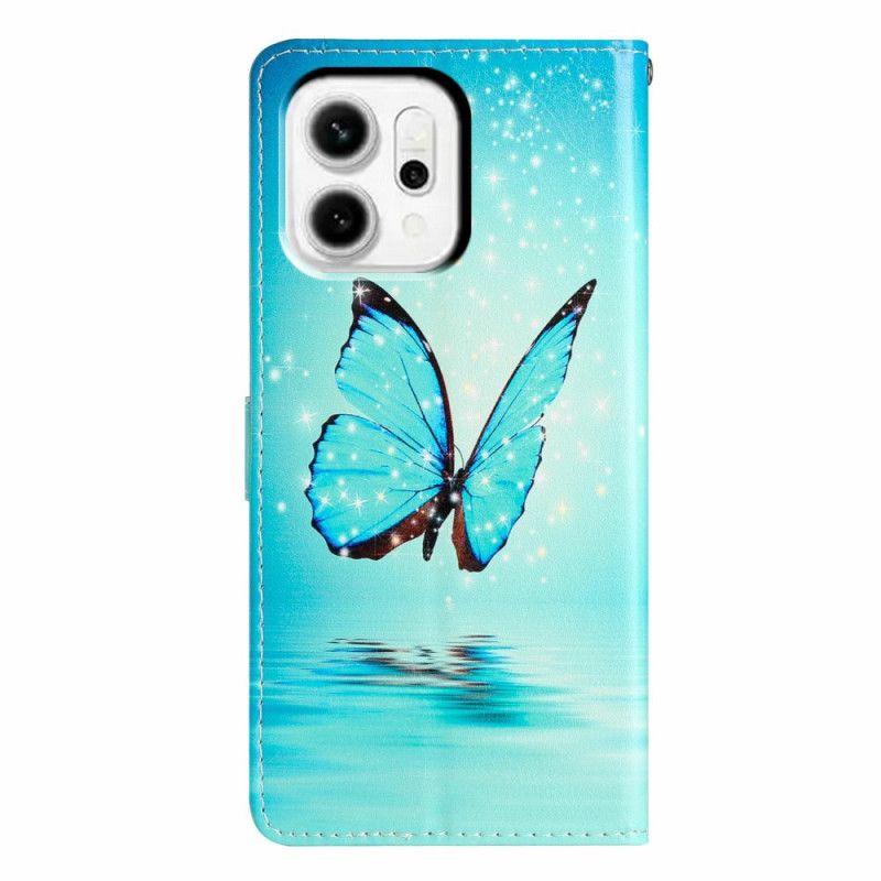 Flip Cover Til Oppo Reno 14 Pro 5g Sommerfuglemønster