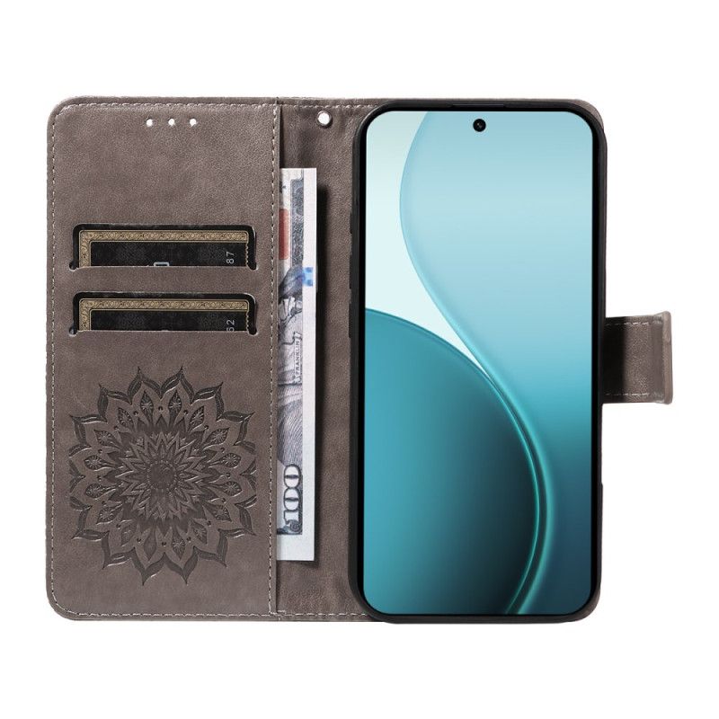 Læder Cover Oppo Reno 14 Pro 5g Telefon Etui Mandala