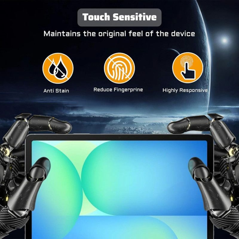 Cover Samsung Galaxy Tab S11 Transparent Med Hærdet Glasskærmbeskytter