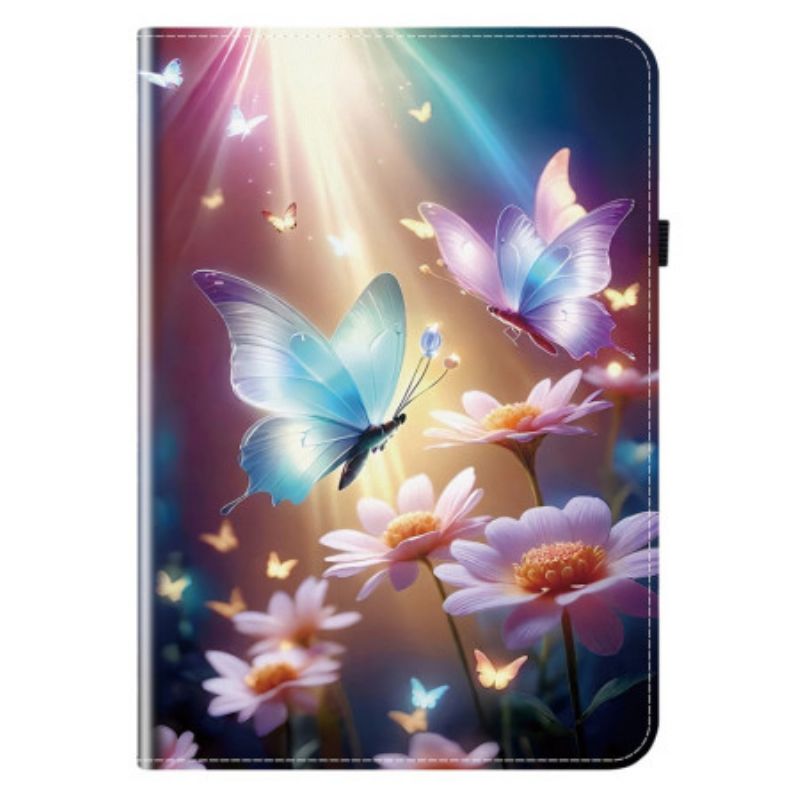 Etui Samsung Galaxy Tab S11 Sommerfugle I Lys