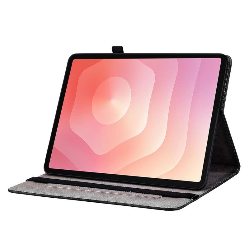 Etui Til Samsung Galaxy Tab S11 Sommerfugle Og Gyldne Roser