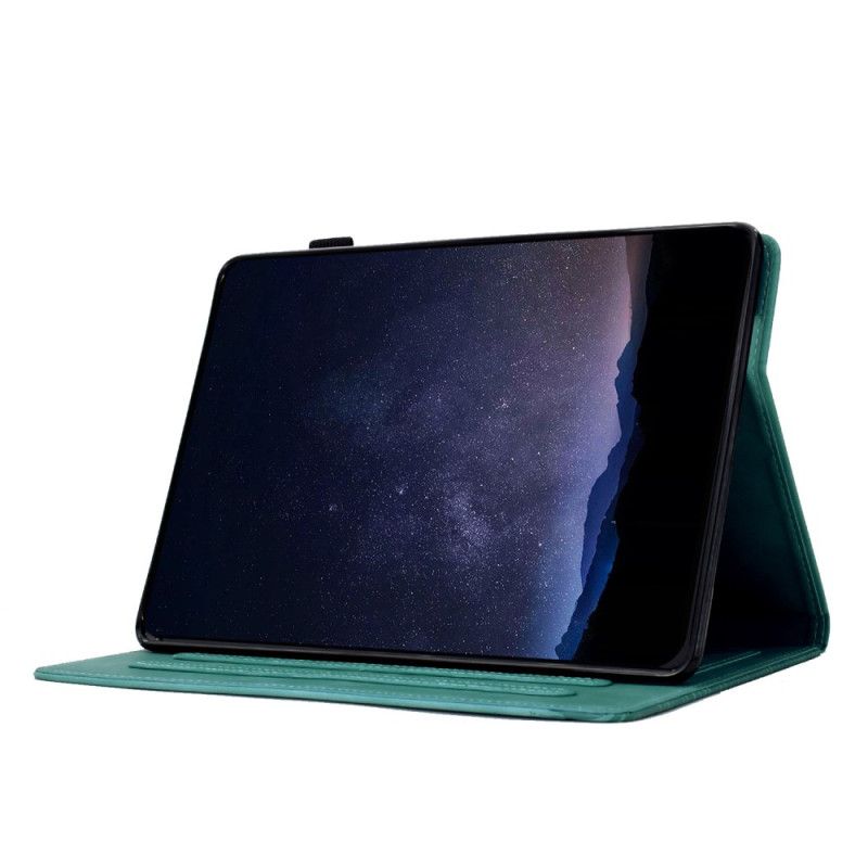 Flip Cover Samsung Galaxy Tab S11 Kattemotiv Med Ruskindseffekt
